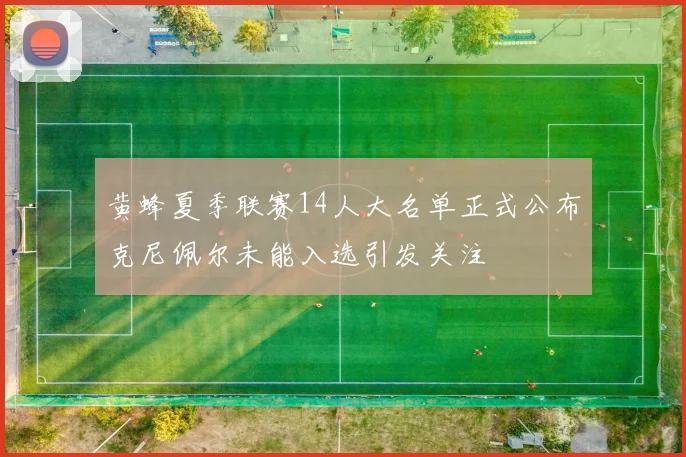 黄蜂夏季联赛14人大名单正式公布克尼佩尔未能入选引发关注